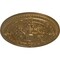 Ekena Millwork Vincent Ceiling Medallion (Fits Canopies up to 6"), Hand-Painted Pale Gold, 26"OD x 3"P CM26VIPAS - alternate 2